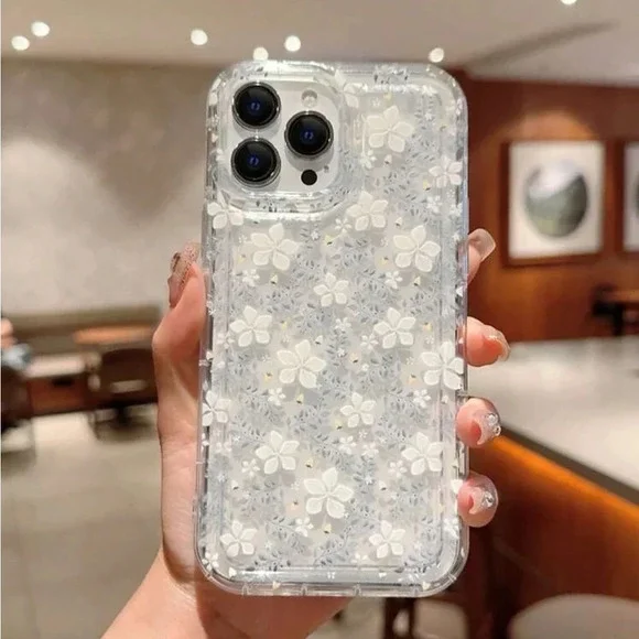 ⚠️Clearance iPhone 14/Pro/Pro Max Flower Pattern Phone Case - Picture 1 of 3